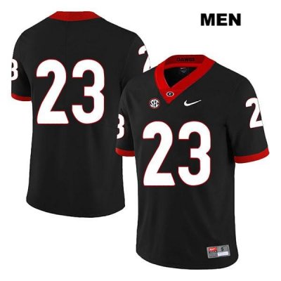Men's Georgia Bulldogs NCAA #23 Willie Erdman Nike Stitched Black Legend Authentic No Name College Football Jersey MMU6754SE